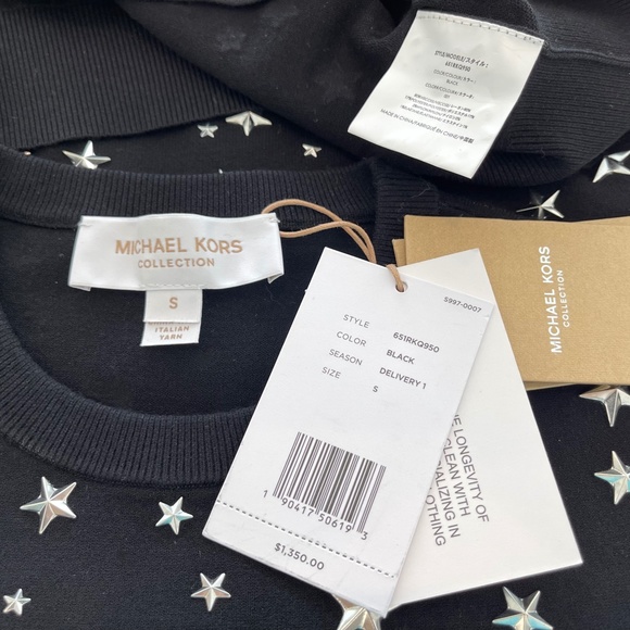 MICHAEL KORS COLLECTION STAR STUDDED KNIT S NWTS! - Picture 16 of 16